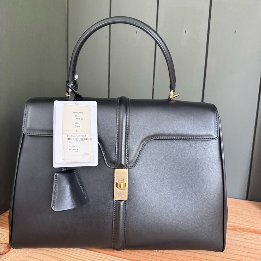 Celine handbag CLASSIQUE 16 BAG IN SATINATED CALFSKIN - Picture 12 of 16